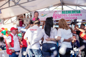 Ligia del Carmen Córdoba Alcaldesa 2020-2023 realizó el cierre de campaña