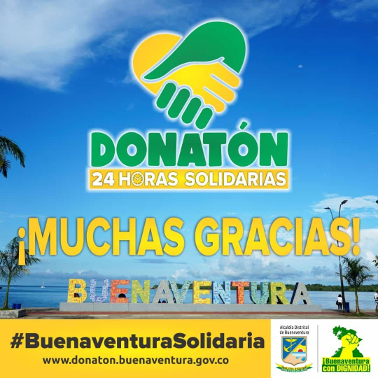 Actualización de la Donatón #BuenaventuraSolidaria apoyada desde Washington DC por Divalizeth Murillo 