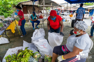 En el marco de la campaña Cosecha Solidaridad, consejos comunitarios aportaron de sus alimentos para la zona urbana de Buenaventura