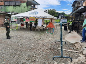 La Policía Nacional en Buenaventura realizó comando situacional en prevención al COVID-19