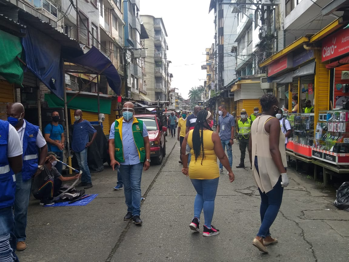 La Alcaldía Distrital de Buenaventura intervino el sector peatonal y comercial de Pueblo Nuevo