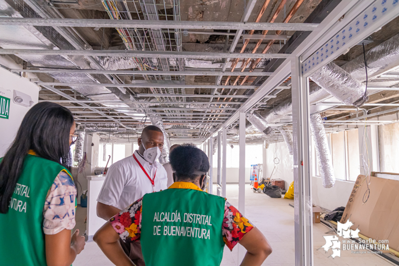 Los trabajos de la UCI del Hospital Distrital de Buenaventura marchan según el cronograma y será una realidad en corto tiempo