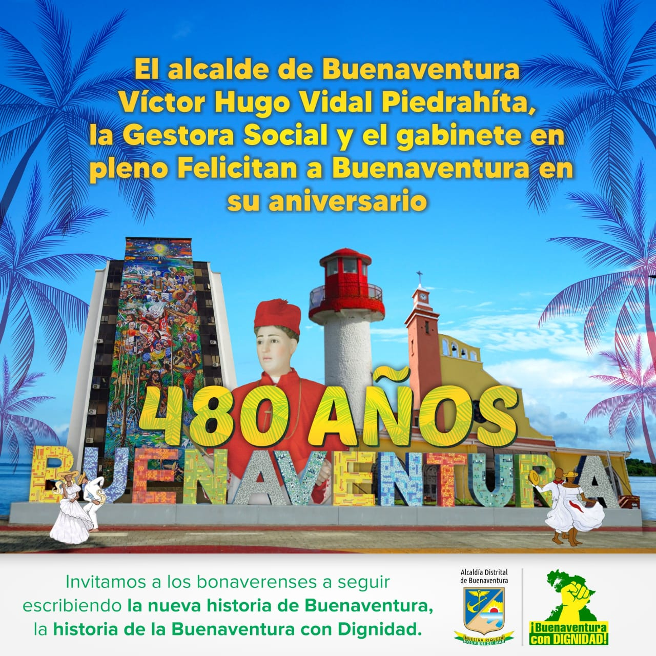 Buenaventura cumple 480 años de fundada el 14 de julio