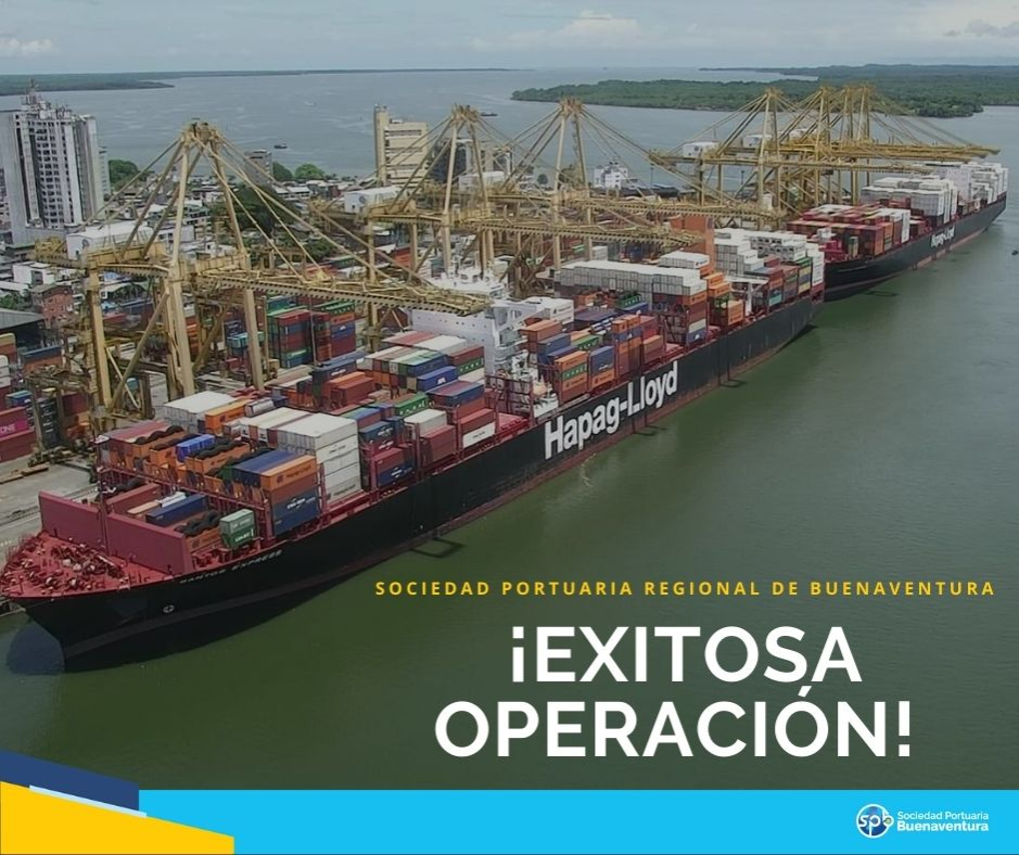 La Sociedad Portuaria Buenaventura inició agosto ateniendo dos buques post panamax 