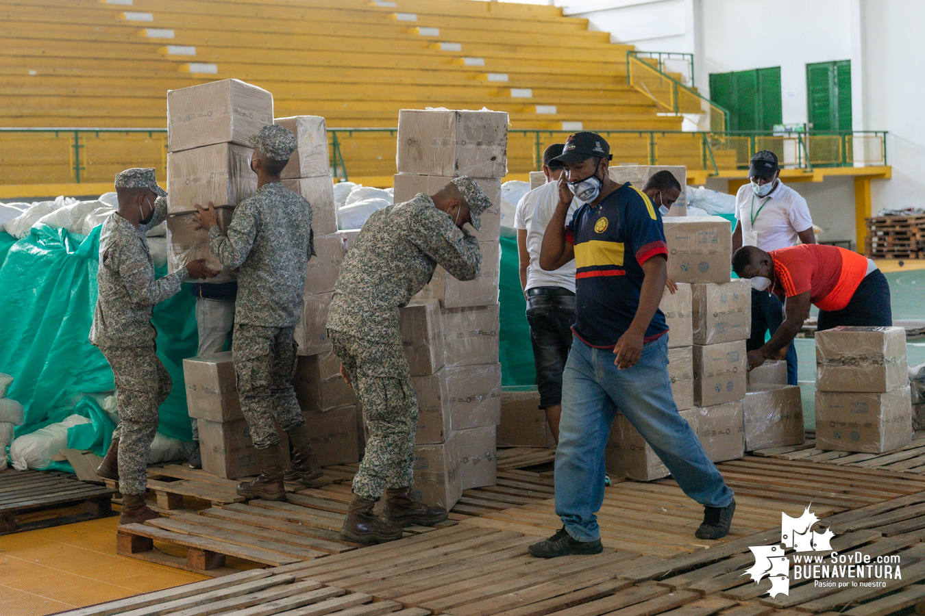 La Fundación Telefónica Movistar entregó donación de mercados y kits de bioseguridad a la Alcaldía Distrital de Buenaventura