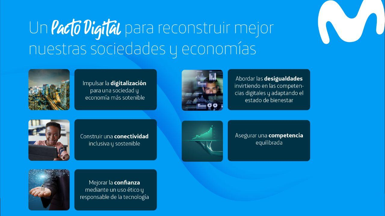 Telefónica Movistar propone un pacto digital para la reactivación económica y social