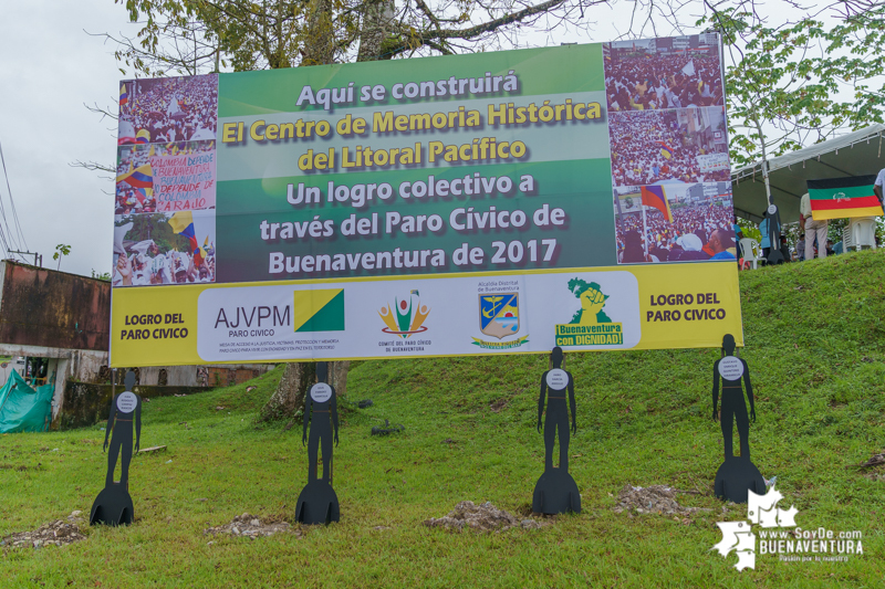 Con acto simbólico de siembra de un árbol, inició la gestión de recursos para construir el Centro de Memoria Histórica del Litoral Pacífico en lote destinado por la Alcaldía de Buenaventura