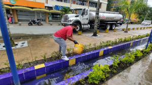 La Gestora Social realizó "Lavatón" en el bulevar de Buenaventura