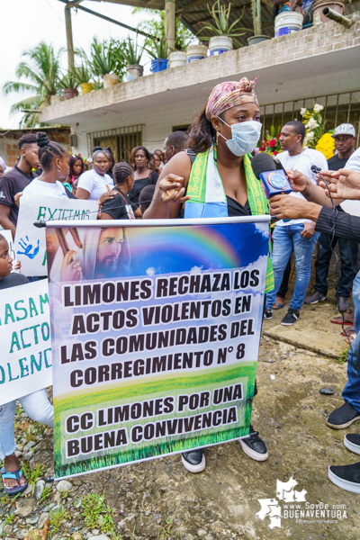 En medio de lágrimas, un fuerte llamado a la paz y rechazo a la violencia, los habitantes de Sabaletas despidieron a Cristian Andrés Estrella Riascos