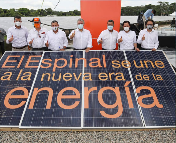 Celsia inauguró en El Espinal la primera granja solar del Tolima que genera 9,9 megavatios de energía limpia