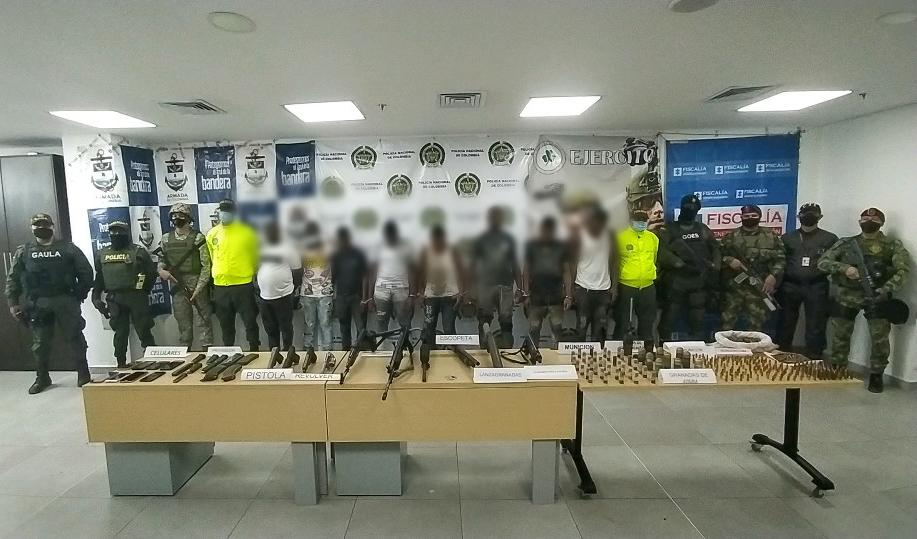 La Fuerza Pública capturó en las últimas horas a 8 presuntos miembros de la banda La Local en Buenaventura