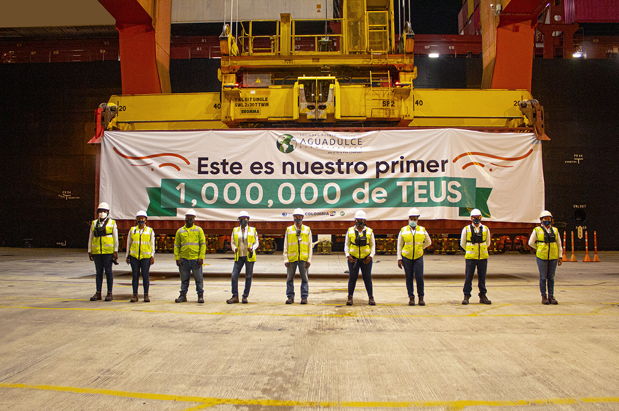 El Puerto Aguadulce recibió el contenedor 1 millón