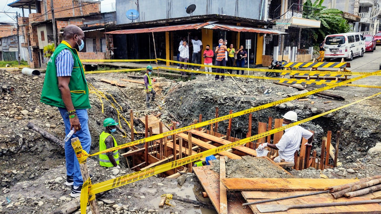 La Alcaldía de Buenaventura viene realizando obras en la ciudad por un valor superior a los 7 mil millones de pesos