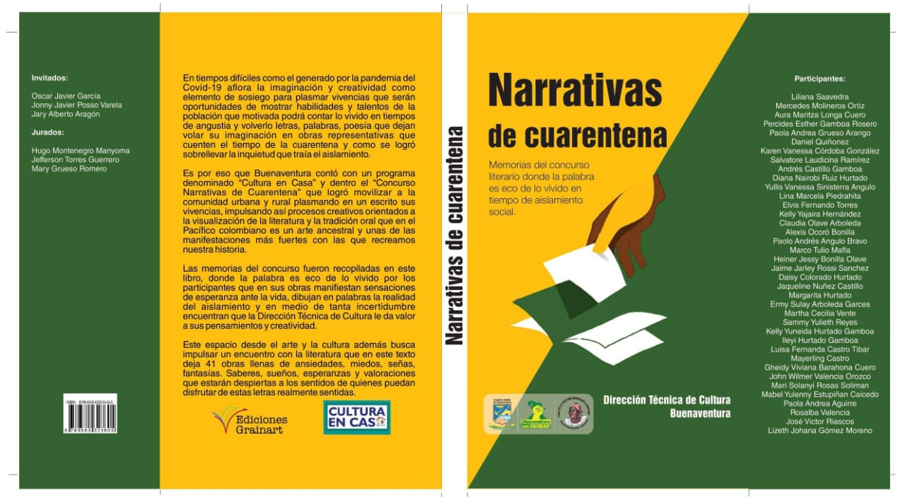 La Dirección Técnica de Cultura entrega libros Narrativas de Cuarentena