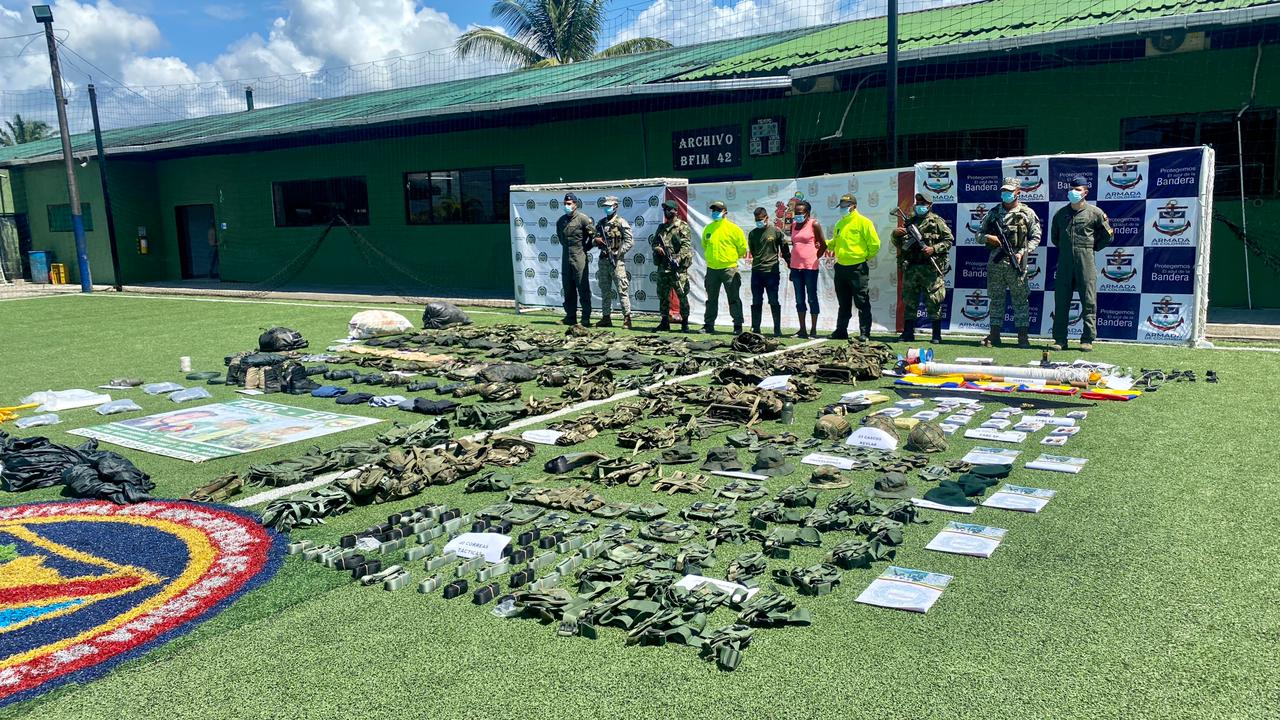 La Fuerza Pública destruyó campamento de entrenamiento de las disidencias de las Farc en Timbiquí, Cauca