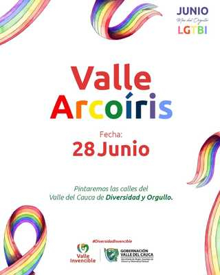 Con la jornada ‘Valle Arcoíris’ la Gobernación celebrará el 28 de junio el Día del Orgullo LGBTI