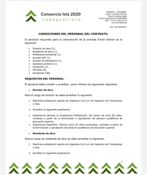 Personal contratado para rehabilitación de la Avenida Simón Bolívar debe ser en un 60 % del Distrito de Buenaventura 