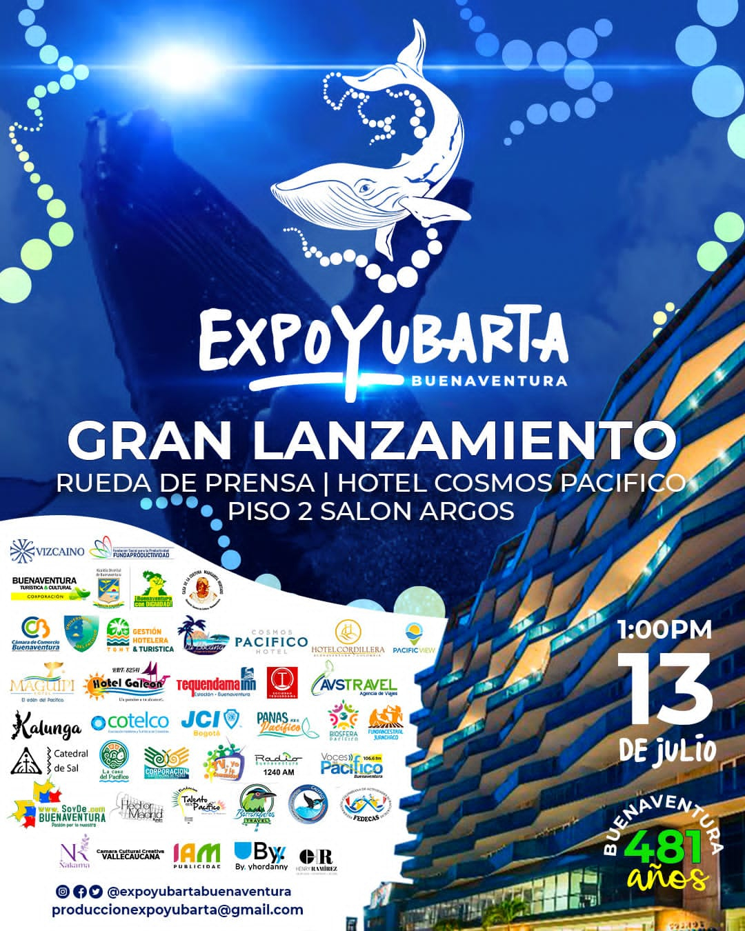 Gran lanzamiento Expo Yubarta Buenaventura 2021 el martes 13 de julio