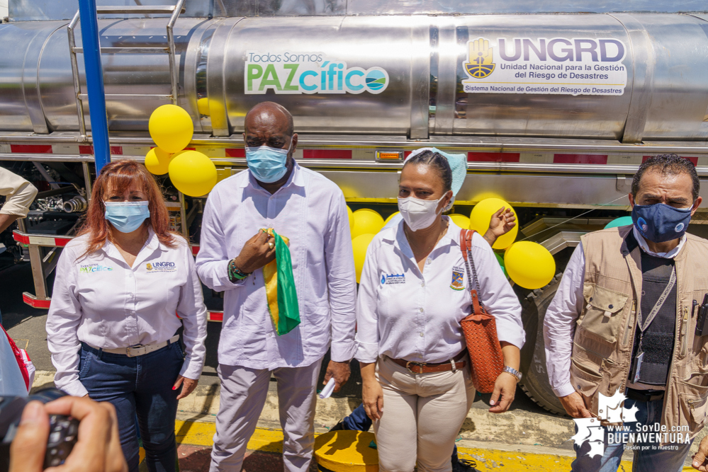 Buenaventura cuenta con tres carrotanques nuevos para mejorar el suministro de agua potable en algunos barrios de la ciudad