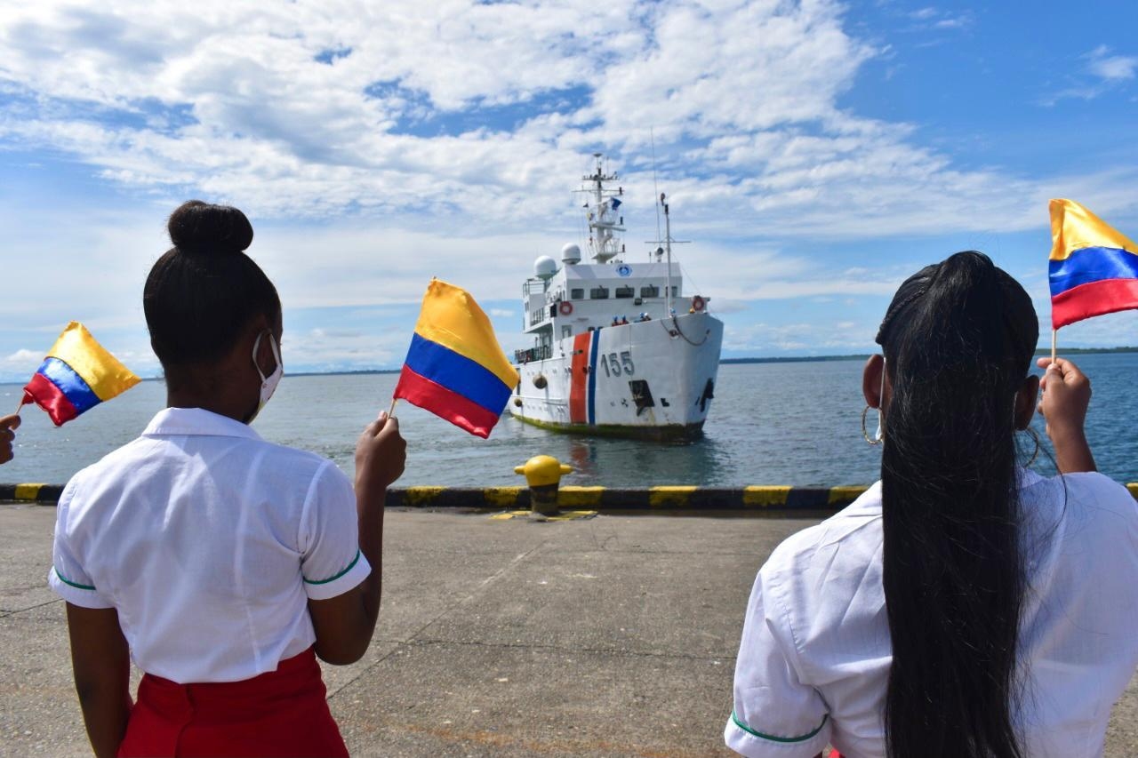 Tras cinco meses de navegación, el Buque Oceanográfico ARC ‘Providencia’ zarpa del pacífico colombiano