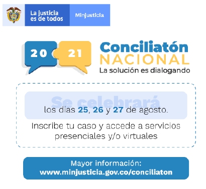 Del 25 al 27 de agosto se llevará a cabo una Gran Jornada de Conciliación en la Cámara de Comercio de Buenaventura 