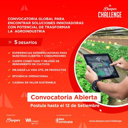 Danper y Wayra lanzan desafío de innovación abierta con potencial de transformar la agroindustria