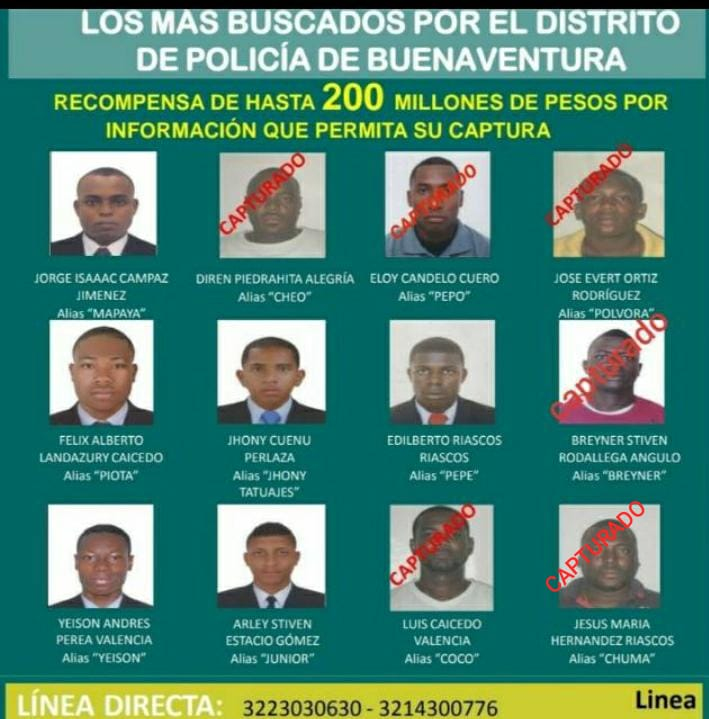 Capturado alias Chuma presunto segundo cabecilla de Los Espartanos al servicio del grupo delincuencial La Local en Buenaventura