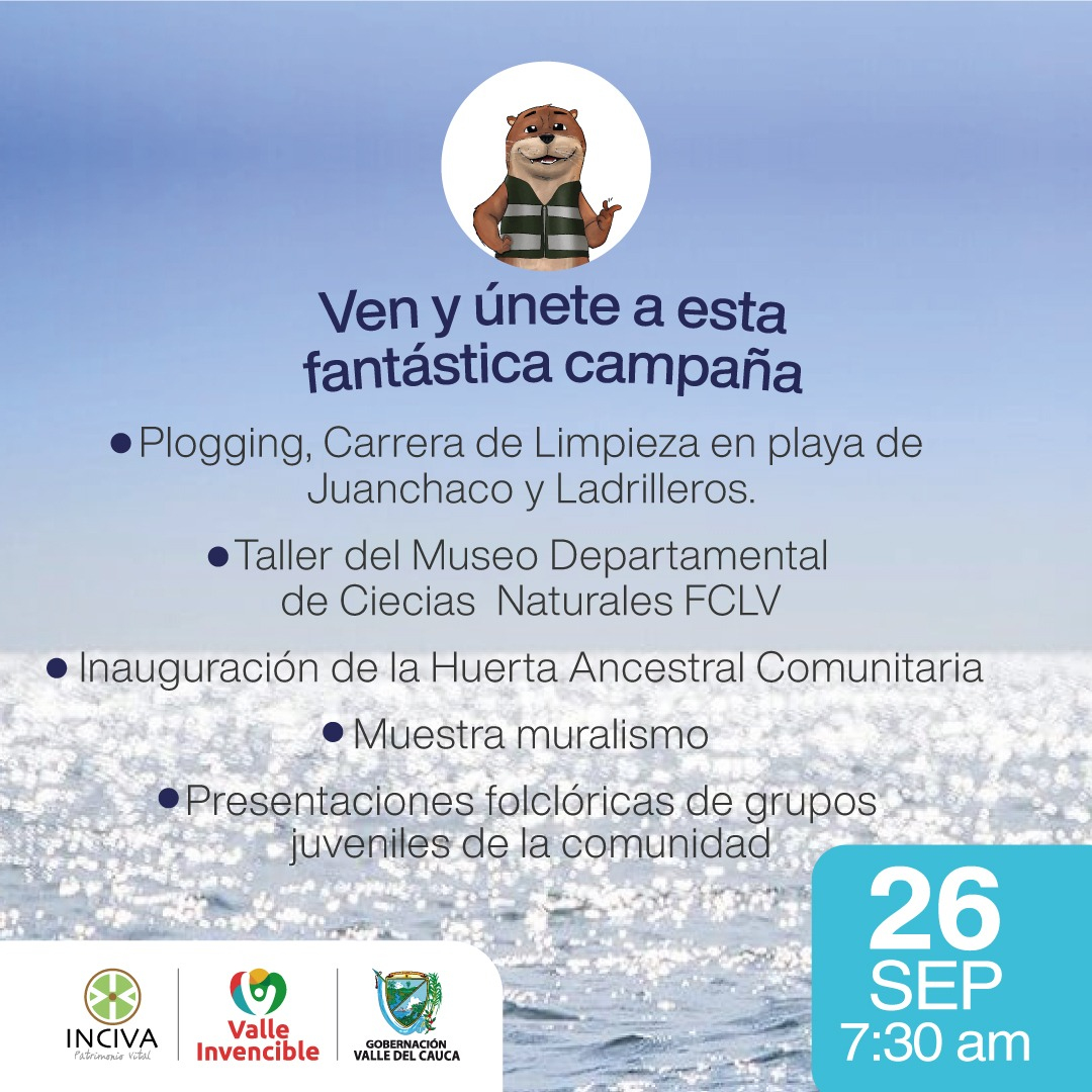 El domingo 26 de septiembre, Juanchaco y Ladrilleros vivirán la carrera por la limpieza de sus playas