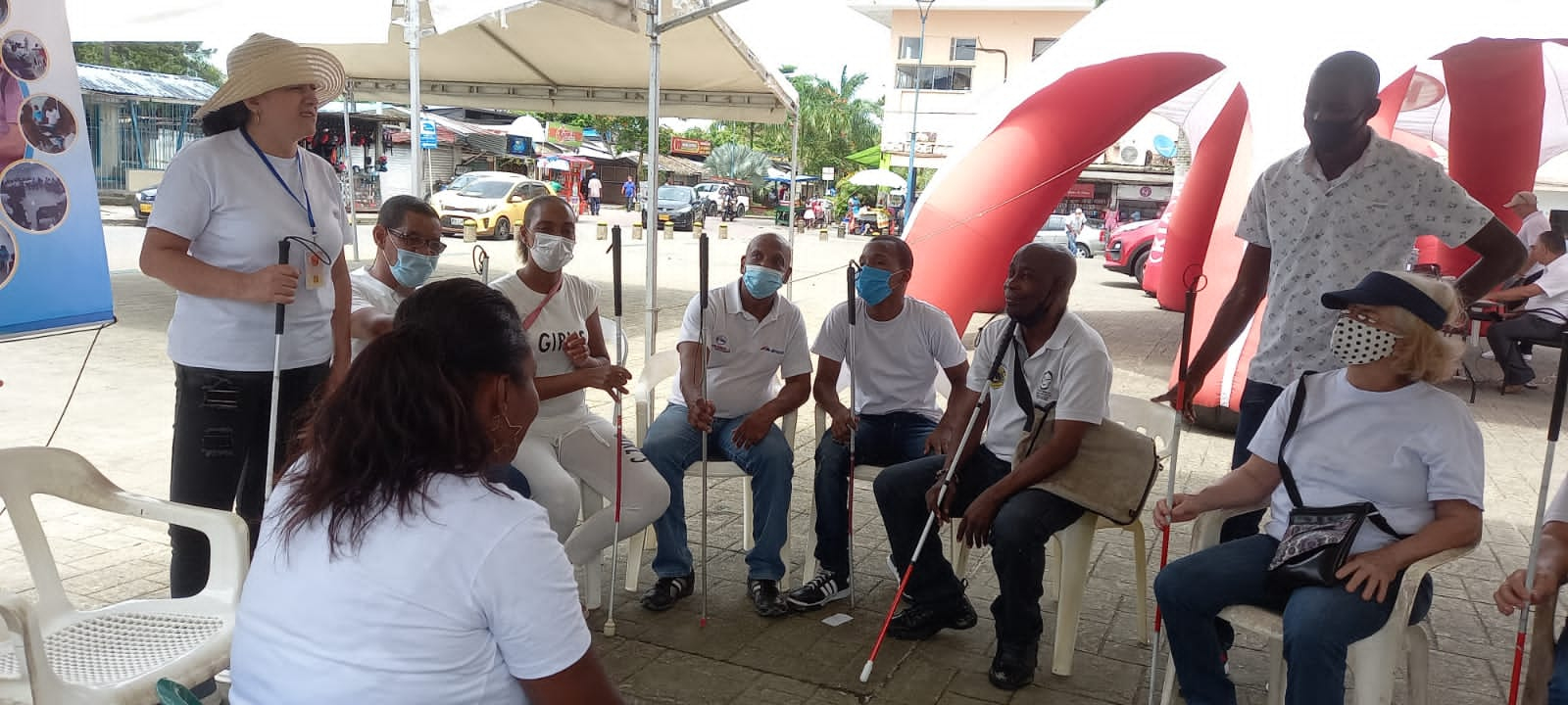 Se conmemoró el Día Internacional del Bastón Blanco en Buenaventura