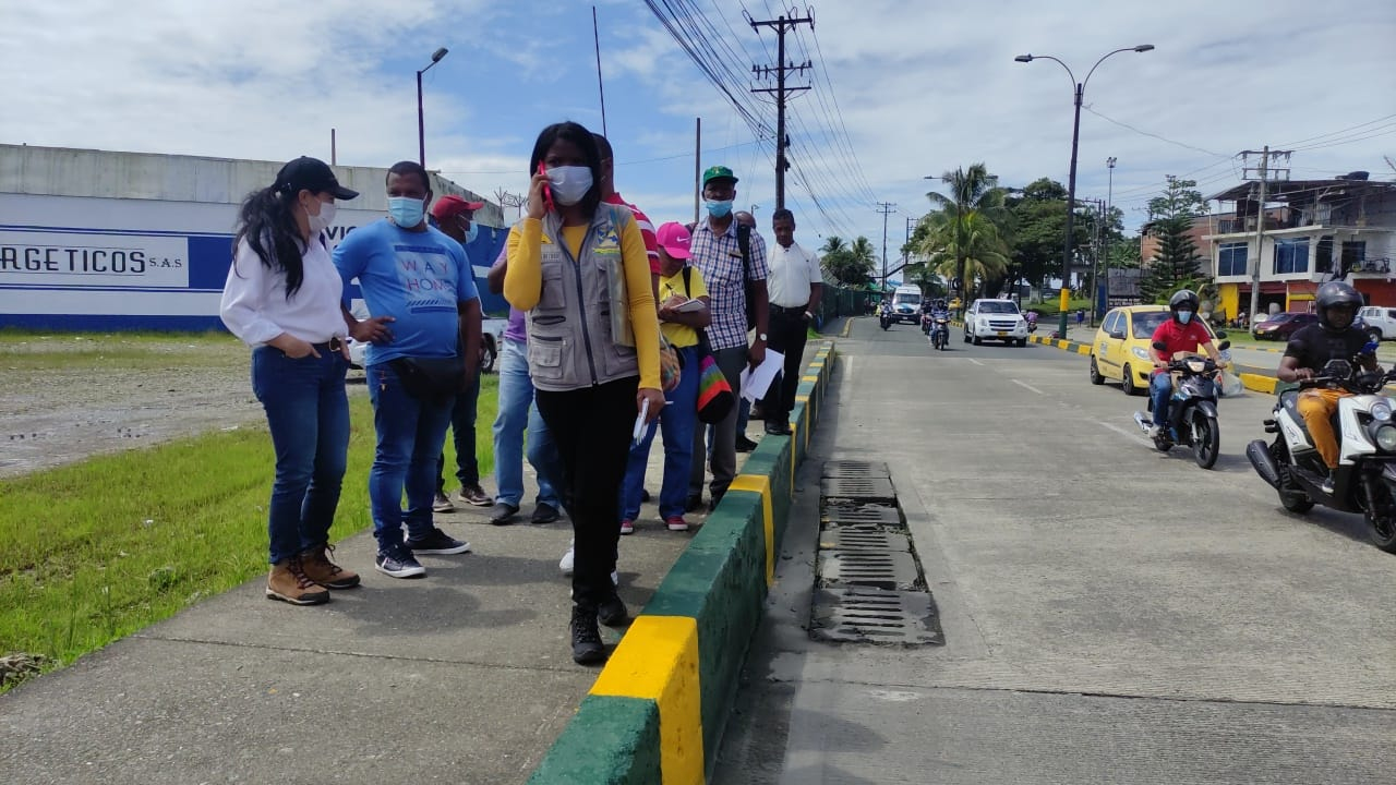 Se realizó verificación de los tramos intervenidos en la autopista Simón Bolívar en Buenaventura 