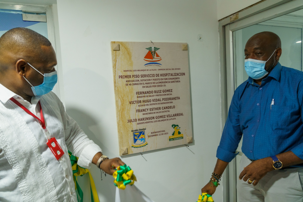 Fueron inauguradas 46 nuevas unidades de cuidados intensivos e intermedios en el Hospital Luis Ablanque de la Plata de Buenaventura