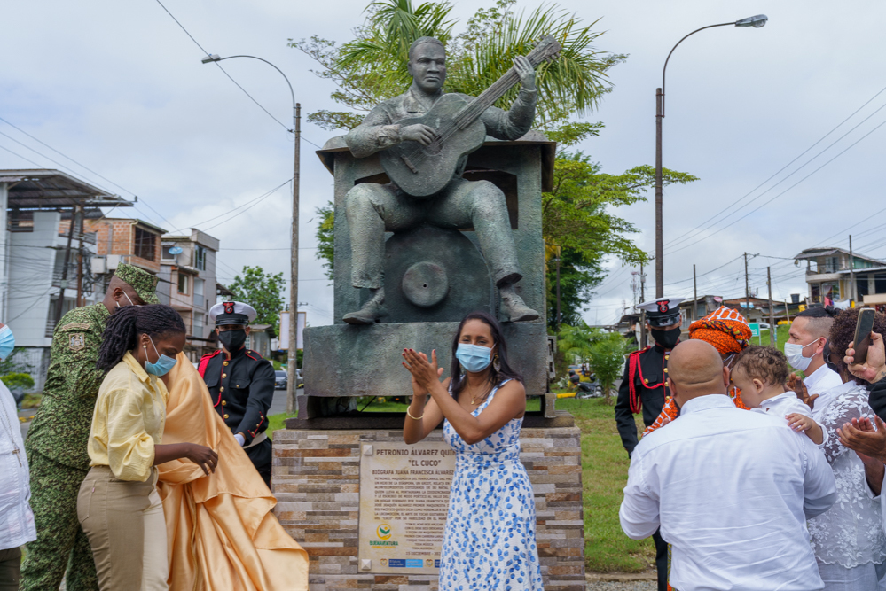 Con la entrega de escultura, Buenaventura saldó deuda histórica con Petronio Álvarez 