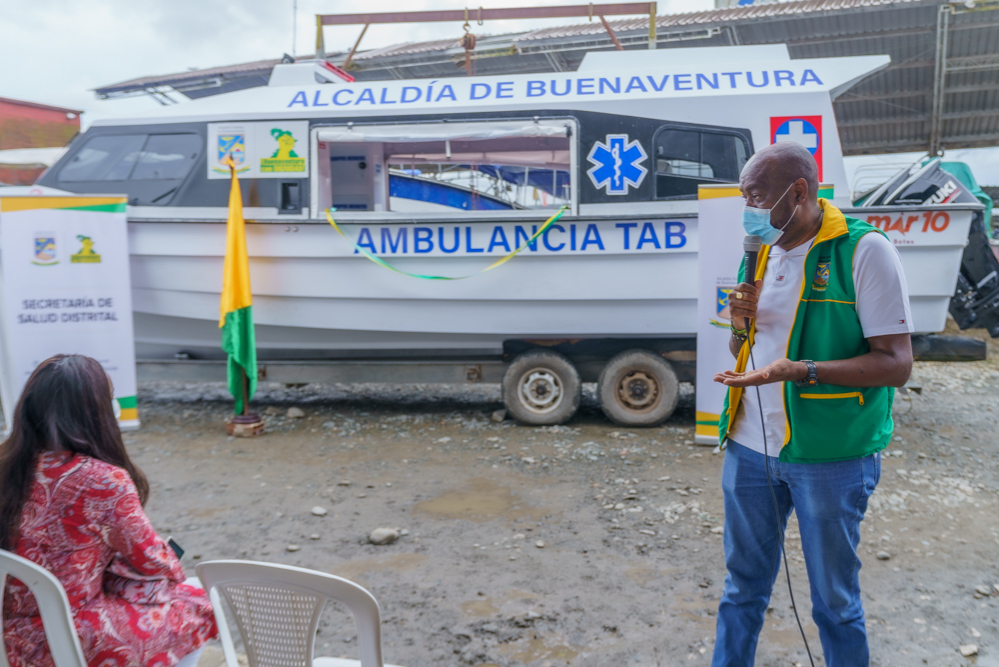 La Alcaldía Distrital de Buenaventura entregó lancha ambulancia a la Red Hospitalaria de Salud pública