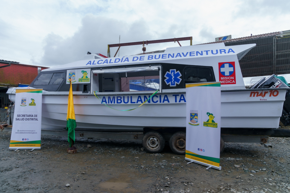 La Alcaldía Distrital de Buenaventura entregó lancha ambulancia a la Red Hospitalaria de Salud pública