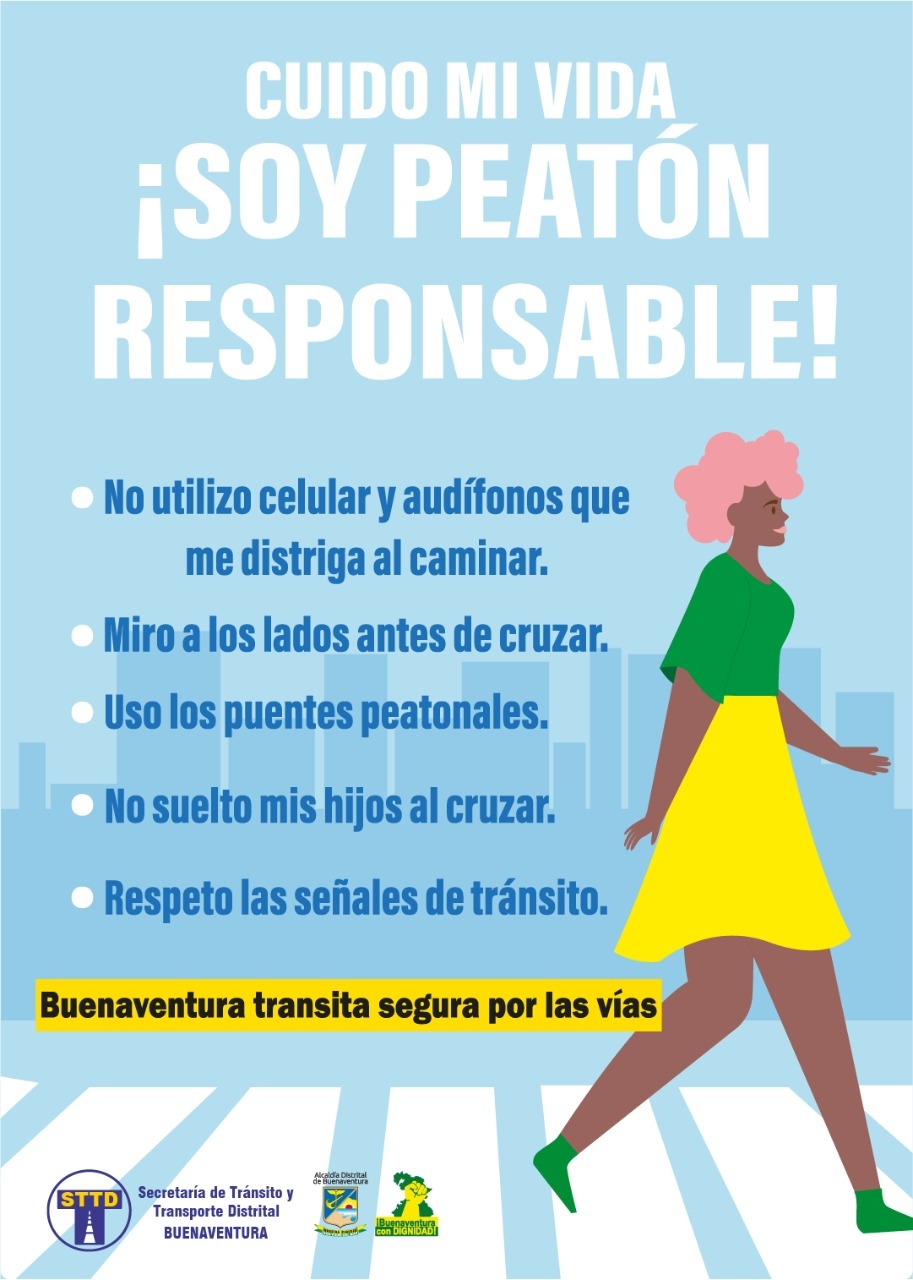 La Secretaría de Tránsito de Buenaventura adelanta ciclo de capacitaciones a peatones sobre el uso de las señales de tránsito