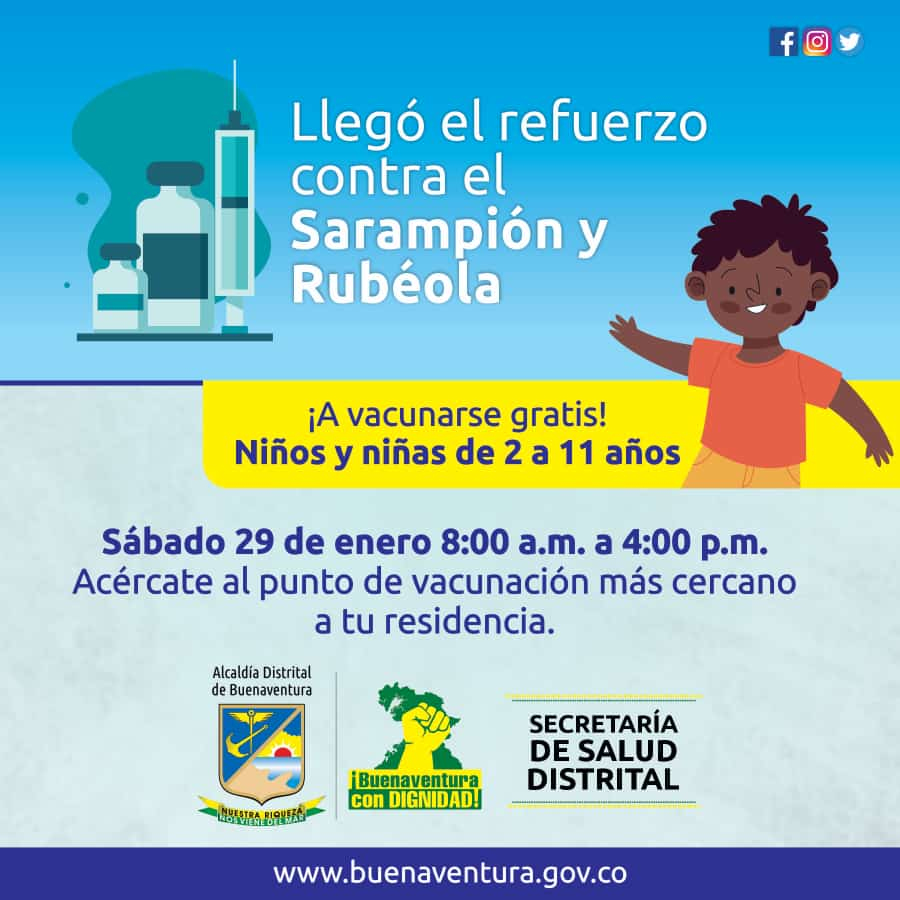 El sábado 29 de enero se realizará la jornada de vacunación con dosis de refuerzo para sarampión y rubéola