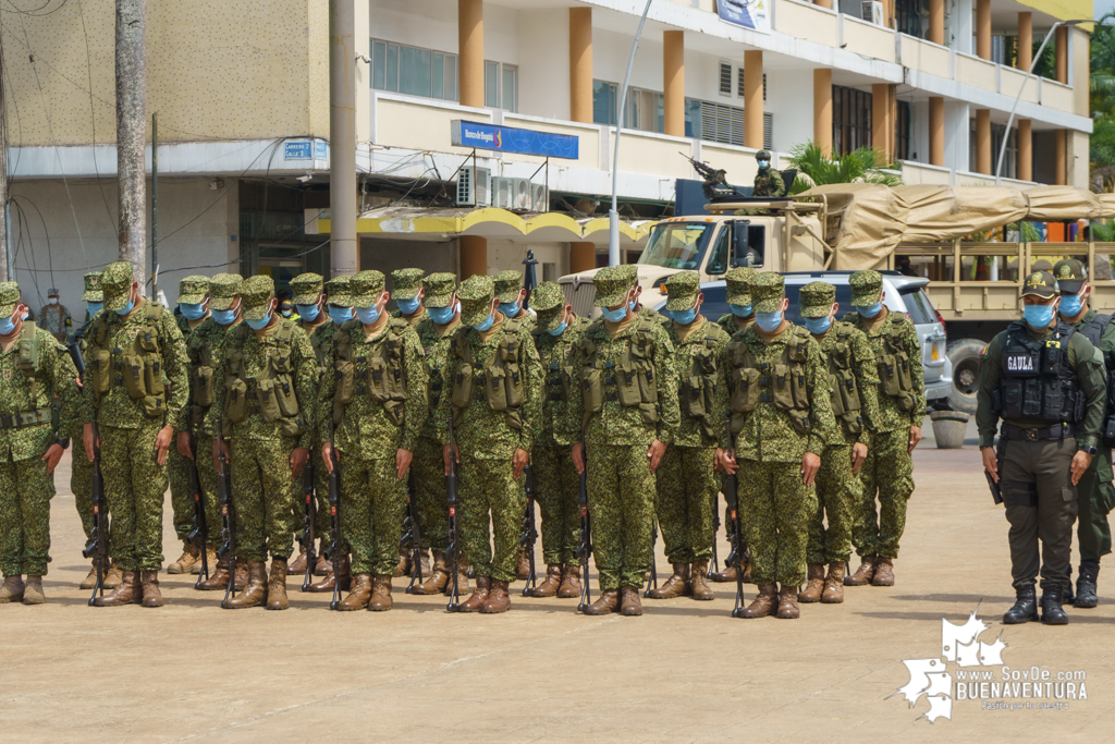 El Mindefensa anunció que 1.040 hombres de la Fuerza Pública garantizan seguridad territorial en los barrios de Buenaventura