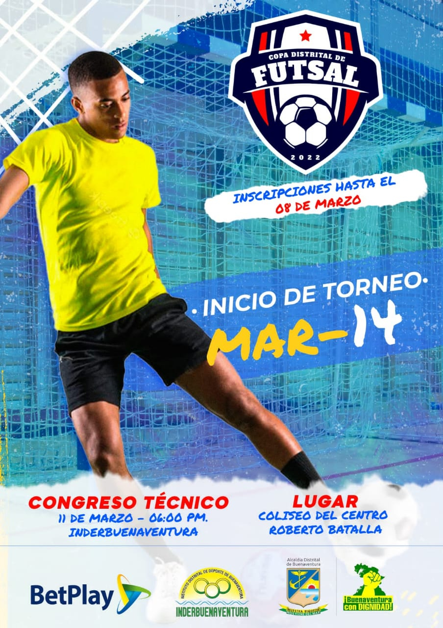 El distrito realizará de Torneo de Futsal que realizará el Inderbuenaventura