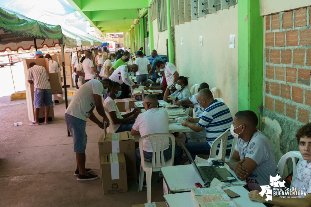 En Buenaventura la comunidad asistió a las urnas en completa normalidad