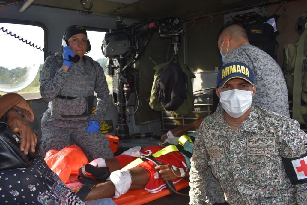 Fue evacuado un campesino afectado por mina antipersonal instalada por el ELN en Bajo Baudó, Chocó