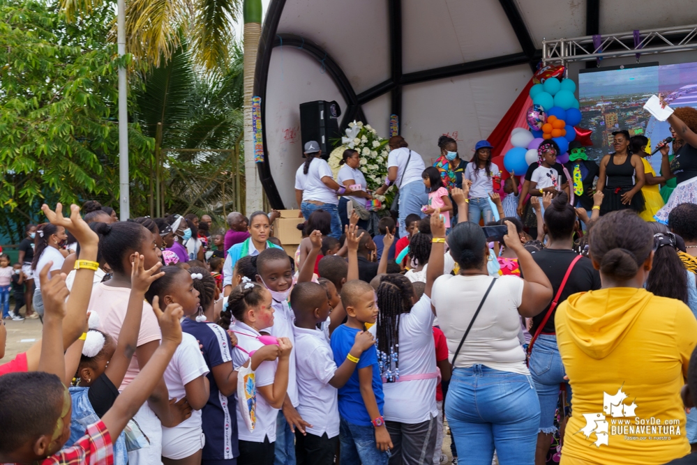 Fue todo un éxito la celebración del Día de la Niñez por parte de la Administración Distrital de Buenaventura