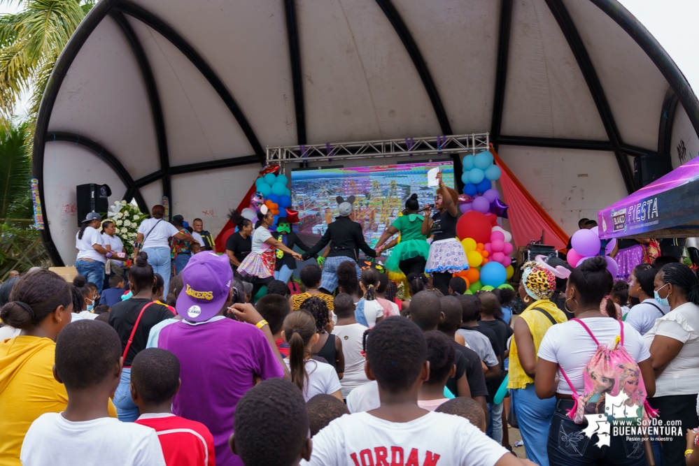 Fue todo un éxito la celebración del Día de la Niñez por parte de la Administración Distrital de Buenaventura