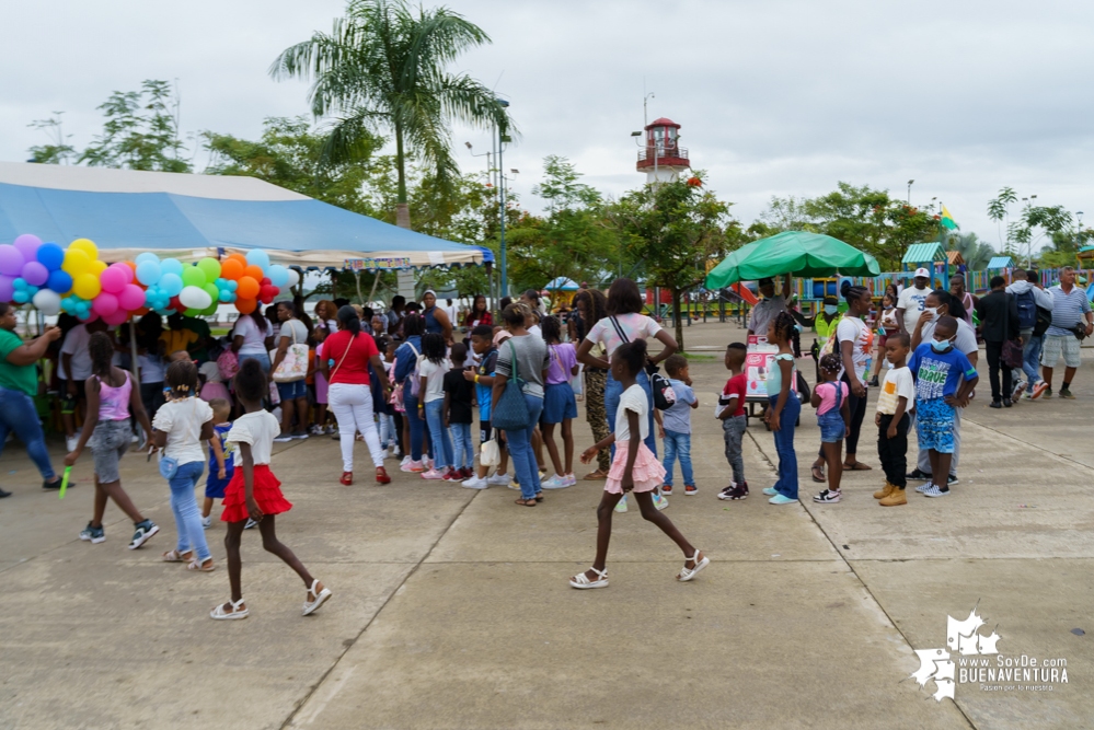 Fue todo un éxito la celebración del Día de la Niñez por parte de la Administración Distrital de Buenaventura