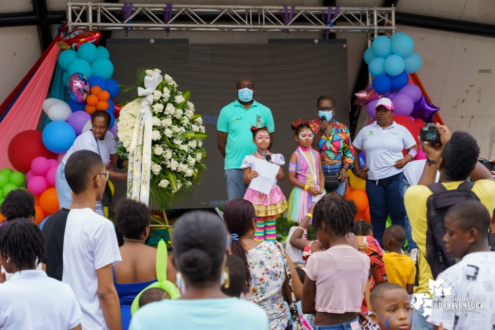 Fue todo un éxito la celebración del Día de la Niñez por parte de la Administración Distrital de Buenaventura