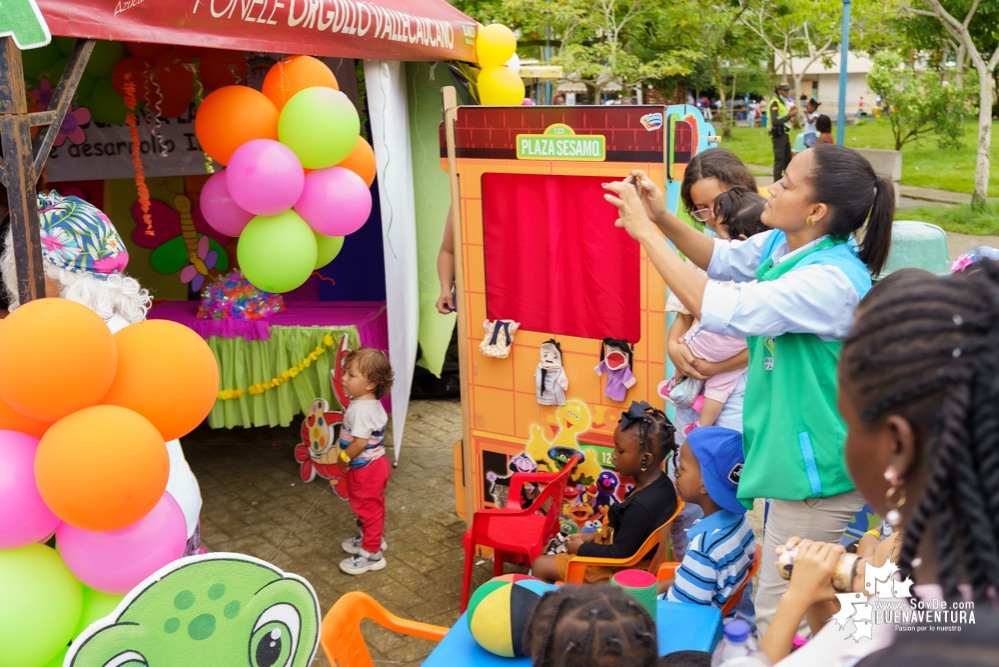 Fue todo un éxito la celebración del Día de la Niñez por parte de la Administración Distrital de Buenaventura