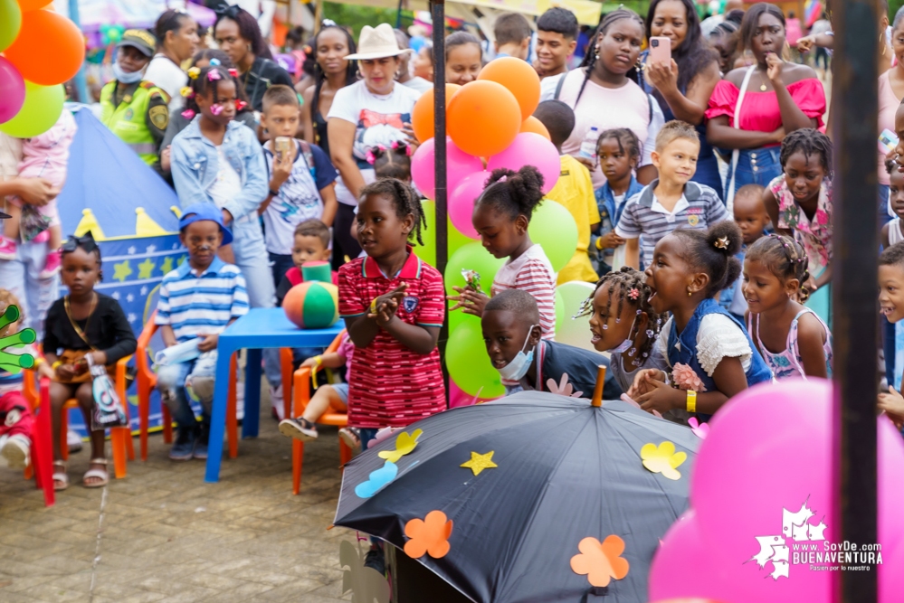 Fue todo un éxito la celebración del Día de la Niñez por parte de la Administración Distrital de Buenaventura