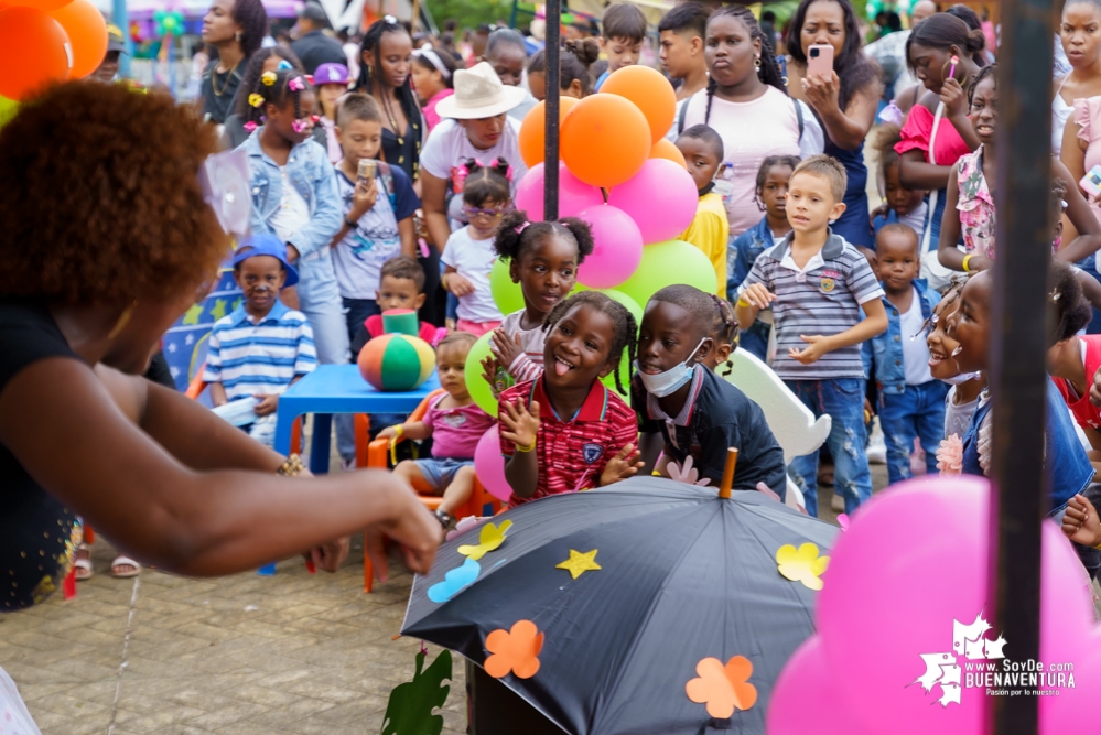 Fue todo un éxito la celebración del Día de la Niñez por parte de la Administración Distrital de Buenaventura