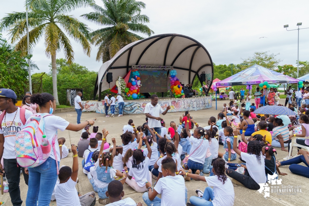 Fue todo un éxito la celebración del Día de la Niñez por parte de la Administración Distrital de Buenaventura