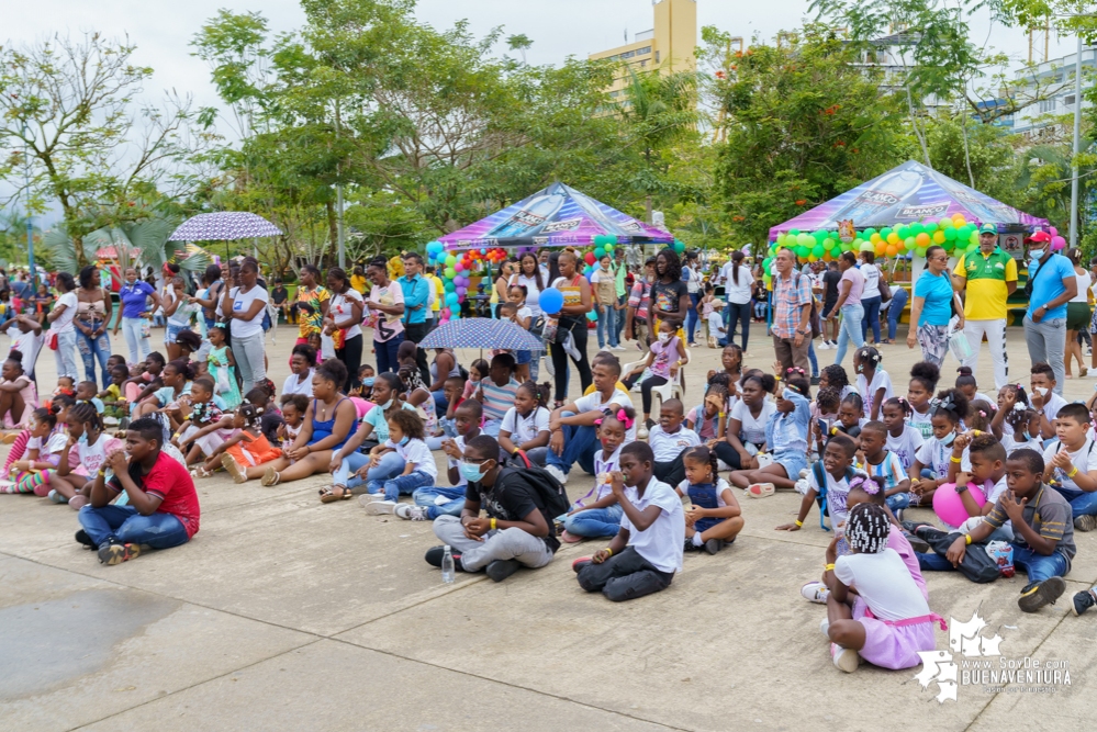 Fue todo un éxito la celebración del Día de la Niñez por parte de la Administración Distrital de Buenaventura