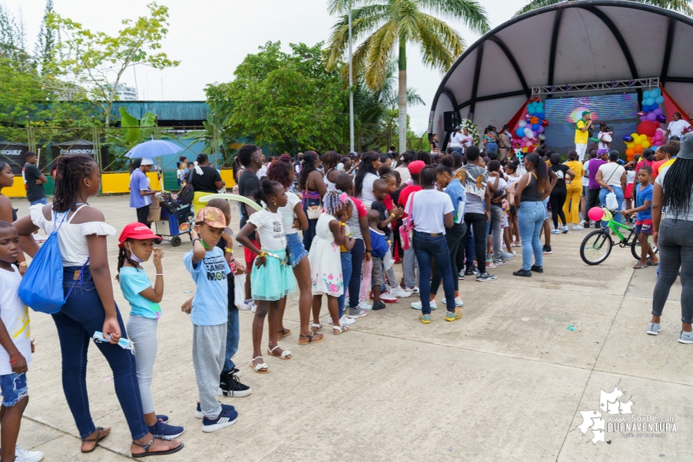 Fue todo un éxito la celebración del Día de la Niñez por parte de la Administración Distrital de Buenaventura